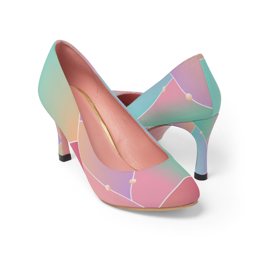 Colored Glass Women's High Heels