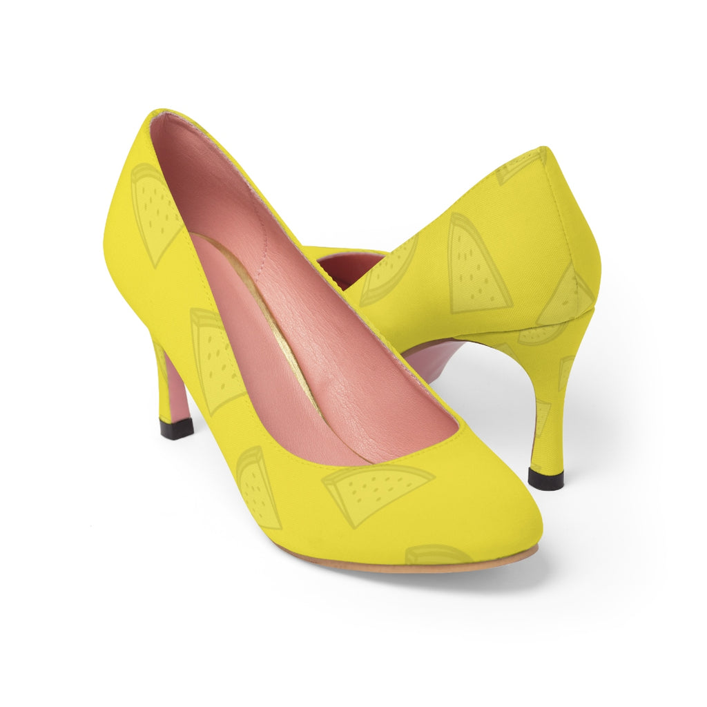 Yellow Watermelon Women's High Heels