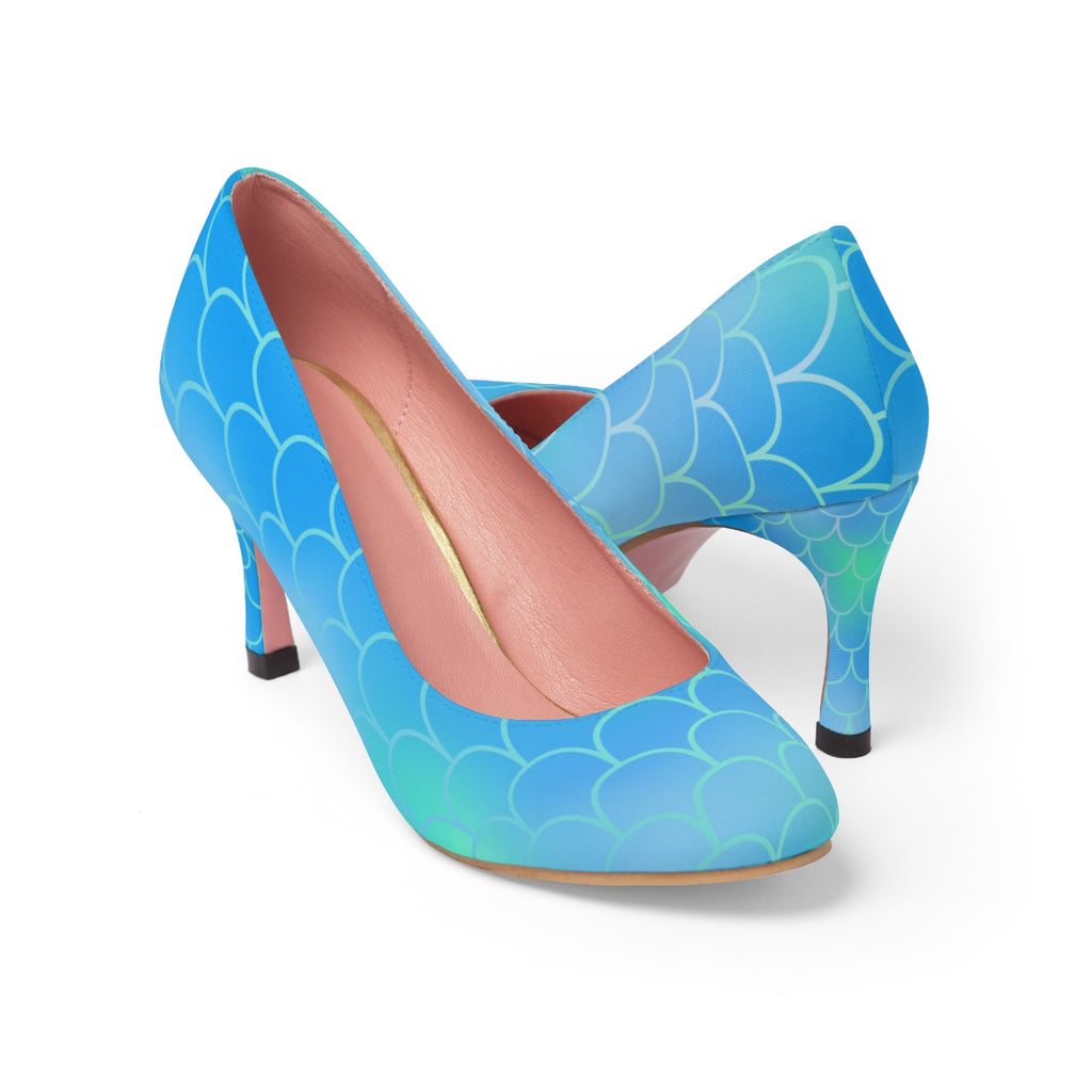 Blue Mermaid Women's High Heels