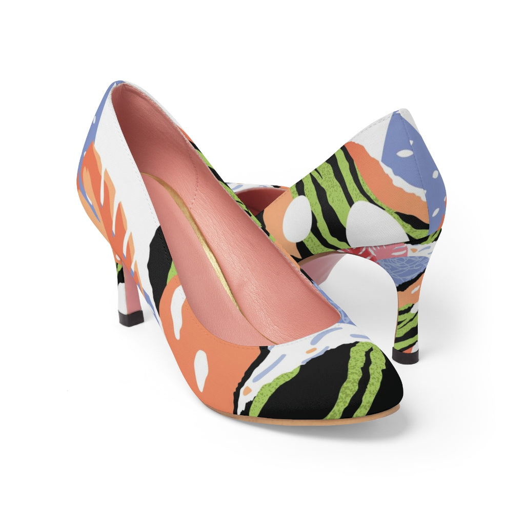 Pop Art Green Women's High Heels